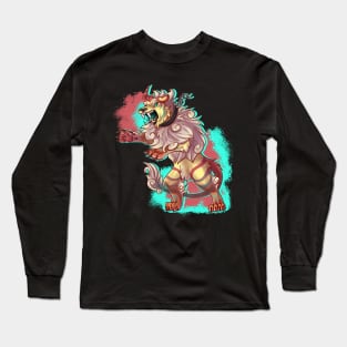 Colorful Circus Tiger Long Sleeve T-Shirt